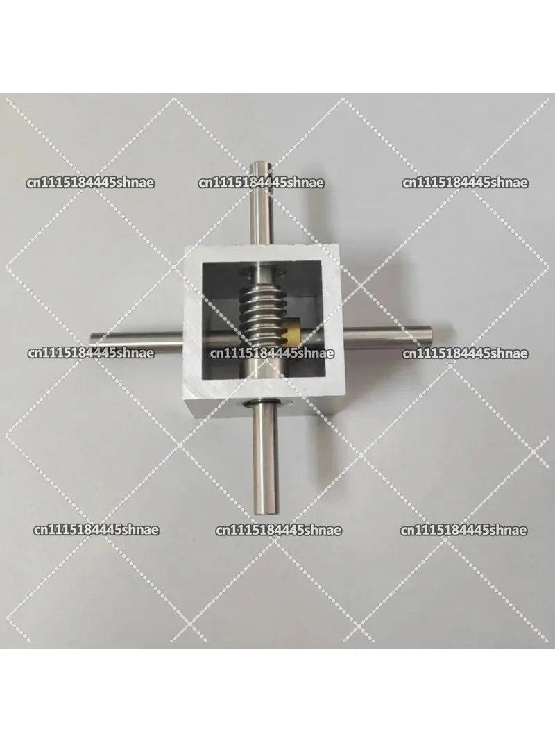 Right Angle Worm Gearbox 8mm Shaft 20T Gear 90 Degree Corner Drive 1:20 Reduction