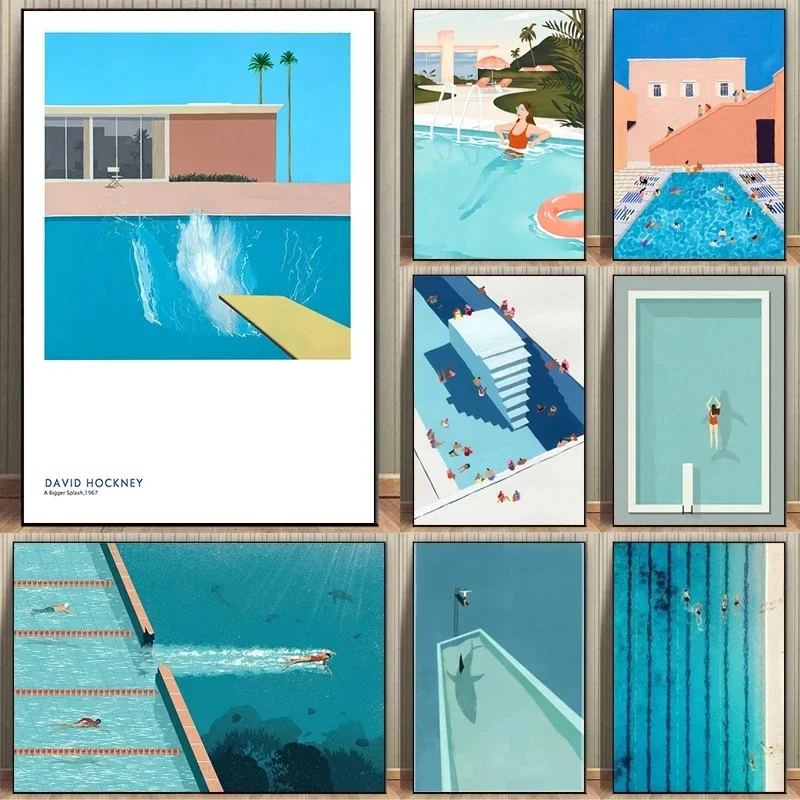 Abstract Inspiring Poster Expand Comfort Zone Swimming Pool Print Canvas Painting Wall Art Pictures for Office Home Decoratio