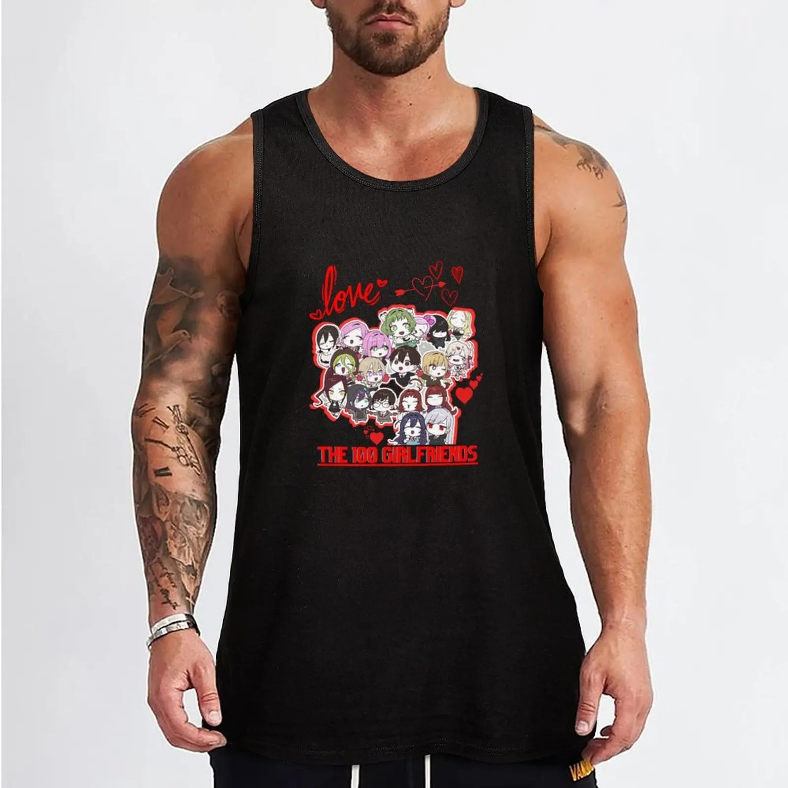 100 Girlfriends Who Really Love You , kimi no Koto ga Daidaidaidaidaisuki: , anime arth Tank Top
