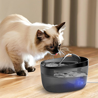 2L Automatic Pet  Water Dispenser For Cat Dog Drinking Bowl With Filtration Large Capacity Pet Drinker Water Fountain For Cat