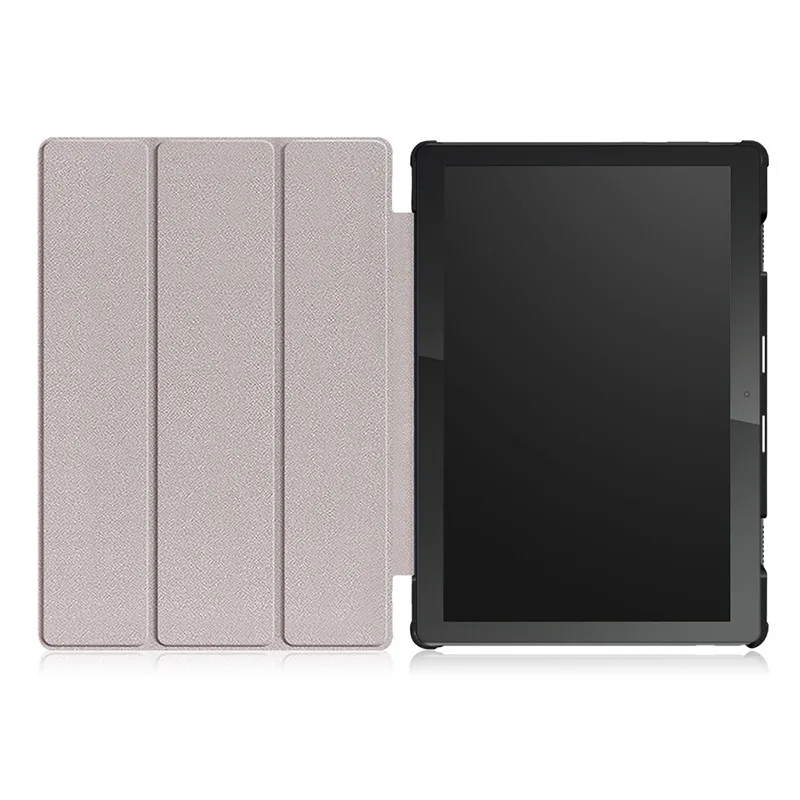 Stand Case for Lenovo Tab M10 (TB-X605F/L/M) / M10 HD(TB-X505F/L) Tablet, Tri-fold Flip Durable Leather Portable Protector