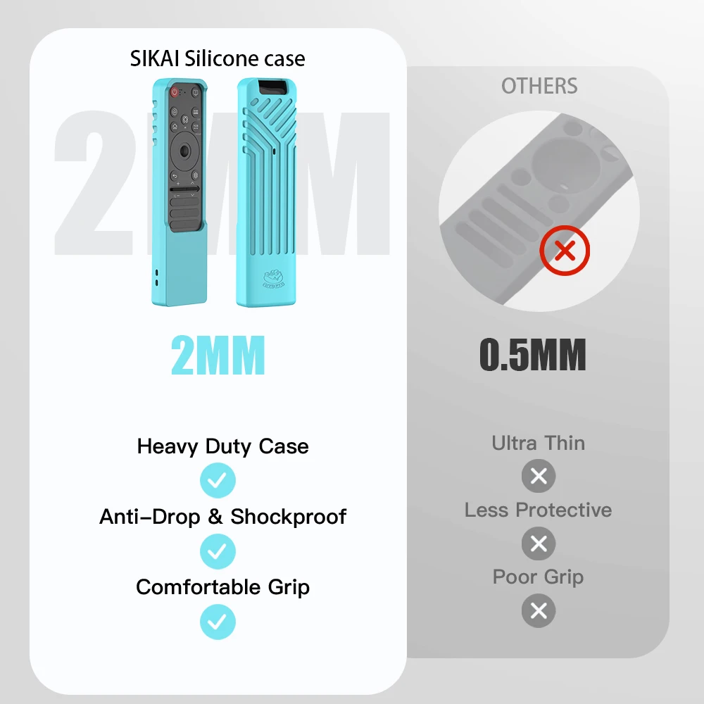 SIKAI Silicone Case for LG MR25GA Magic Remote Compatible with 2025 LG OLED Smart TV AI-C5/B5/G5/M5 Series Remote MR25GA Case