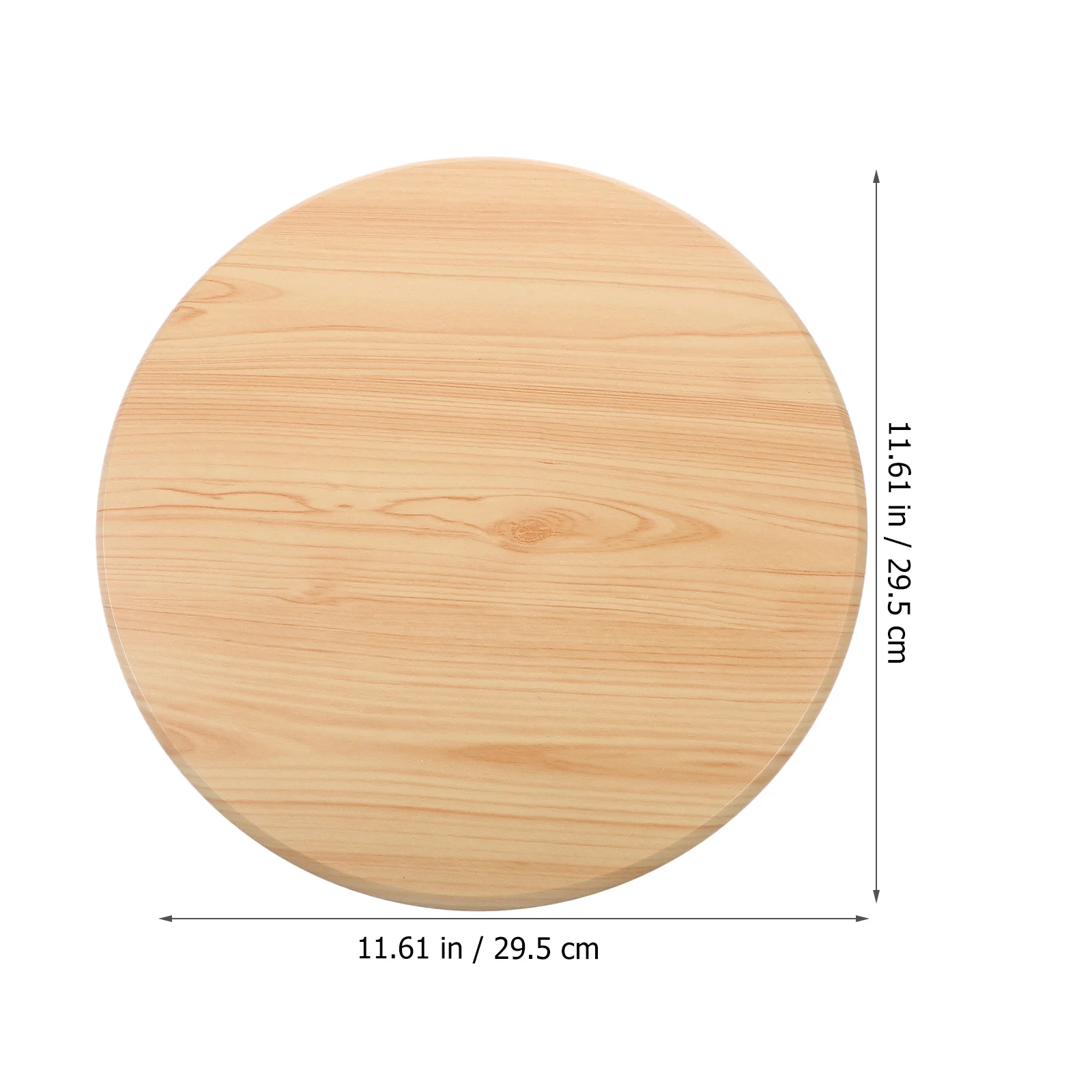 Sgabello rotondo in legno di ricambio per sedile, diametro 30 cm, venature del legno, per tavolo da pranzo, sedie da bar, ristorante, ufficio domestico