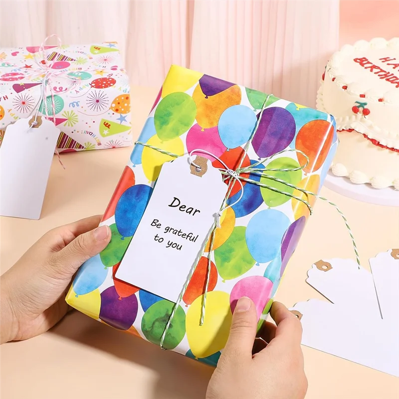 Комплект из 120 тегов с эластичной маркировкой, комплект подвесных бирки с прикрепленным шнурком, усиленным отверстием, записываемые бирки 4,76x2,36 дюйма