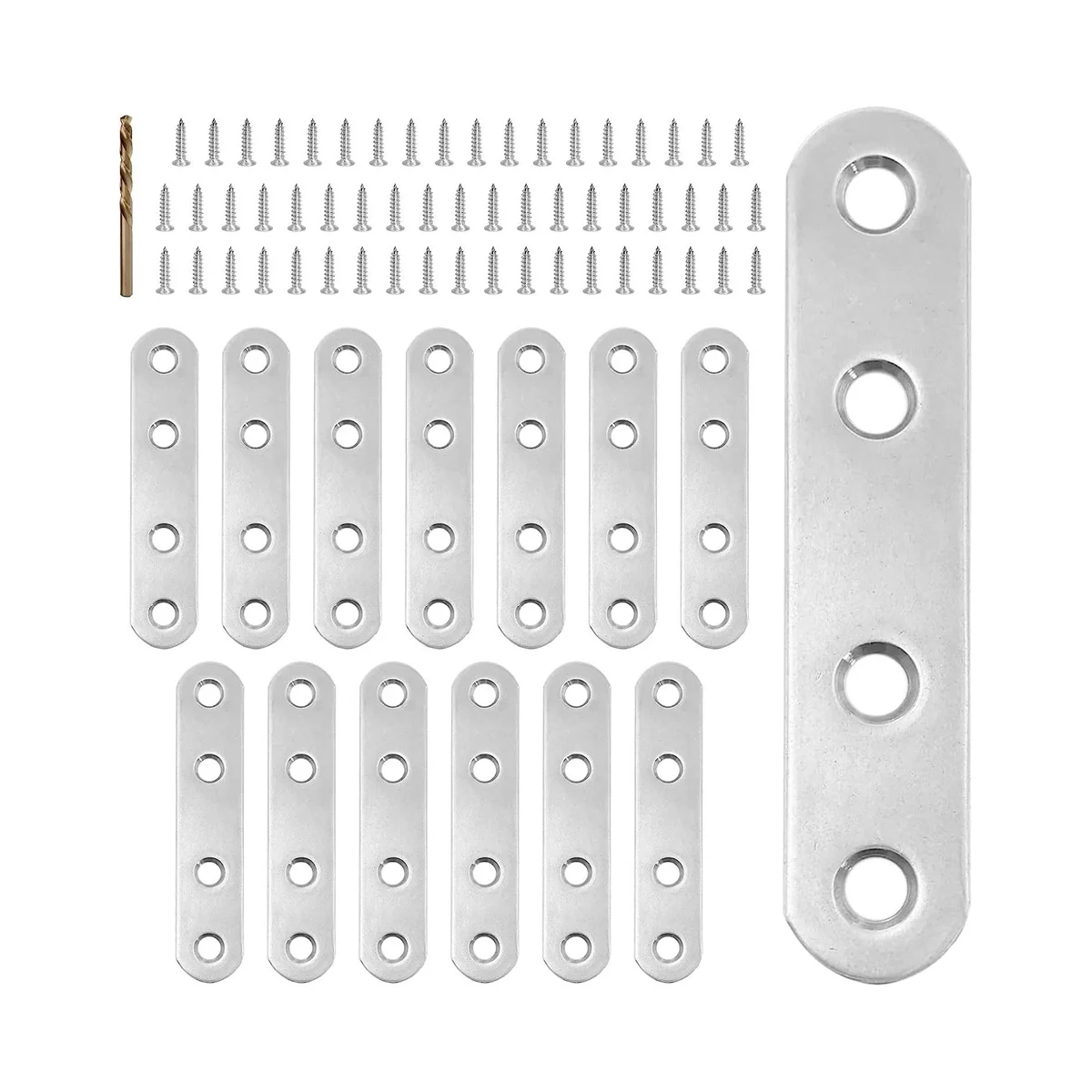 قوس مسطح من الفولاذ المقاوم للصدأ ، رمز الزاوية ، قطعة مستقيمة ، تثبيت الرف المعدني