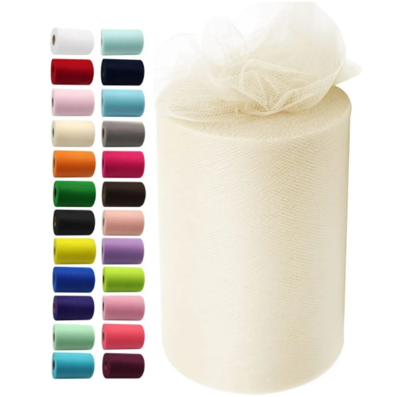 15cm Tulle Roll Mesh Fabric Ribbon Wedding Decor Party Supplies Tutu Skirt Making Cloth Soft Netting for Dress Craft DIY Sewing