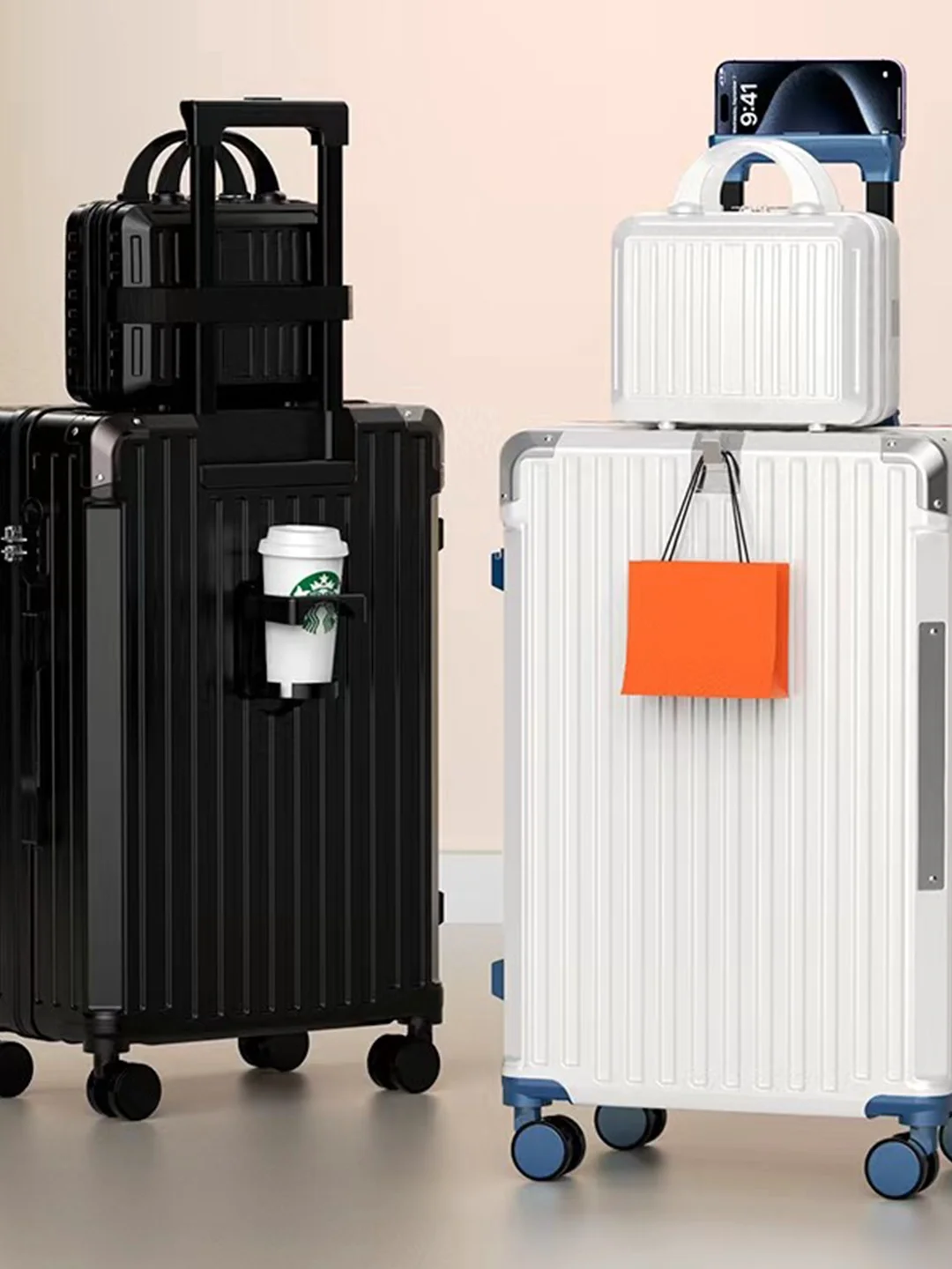 durable-20-inch-carry-on-suitcase-women's-high-aesthetic-travel-password-box-large-capacity-student-luggage-pc-abs-material