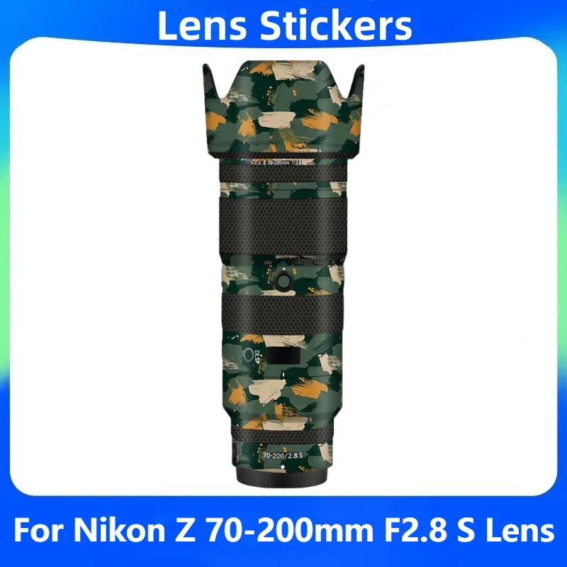 

Z70-200 2,8 наклейка на кожу, виниловая пленка, защитная наклейка для объектива, защитное покрытие для Nikon Z 70-200 мм F2.8 S VR Z70-200F/2.8