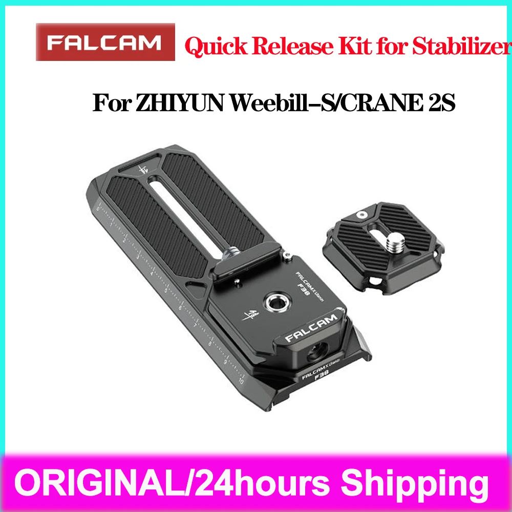 Falcam F38 sistem rilis cepat untuk Zhiyun WEEBILL-S/CRANE 2S gimbal luar ruangan pelat rilis cepat aksesoris fotografi
