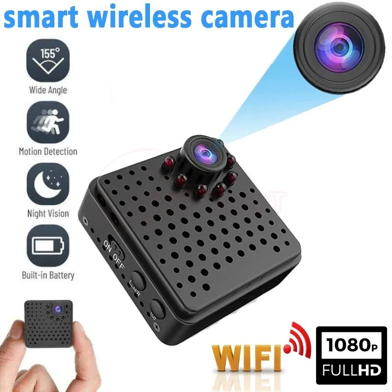 Mini Camera 1080P HD WiFi Portable Indoor Smart Home Security Night Vision Motion Detection Camcorders Surveillance Recorder