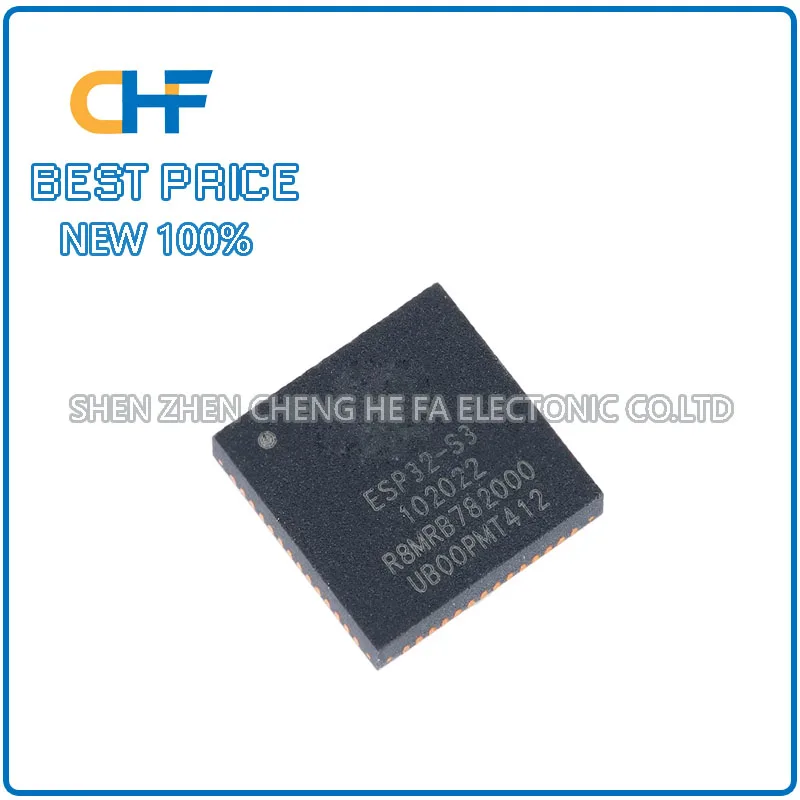 1pcs/5pcs ESP32-S3R8 package QFN56 Wi Fi+Bluetooth 5.0 32-bit dual core MCU chip 3.3V brand new original in stock