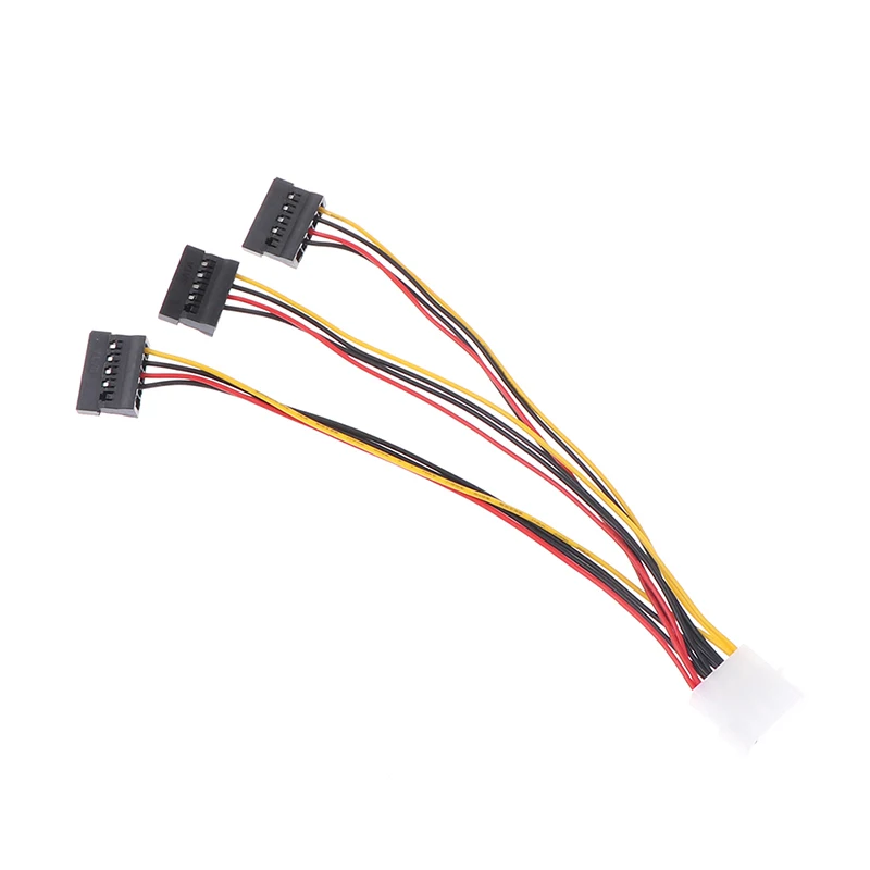 4pin IDE a 3 Serial ATA SATA Power Splitter Cable de extensión Conectores Computadora