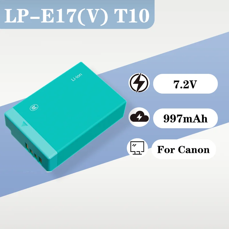 

7.2V 997mAh Durable LP-E6NH Li-ion Rechargeable Battery For Canon EOS R5 R6 5D IV 6D II 7D II 80D 90D Professional Cameras