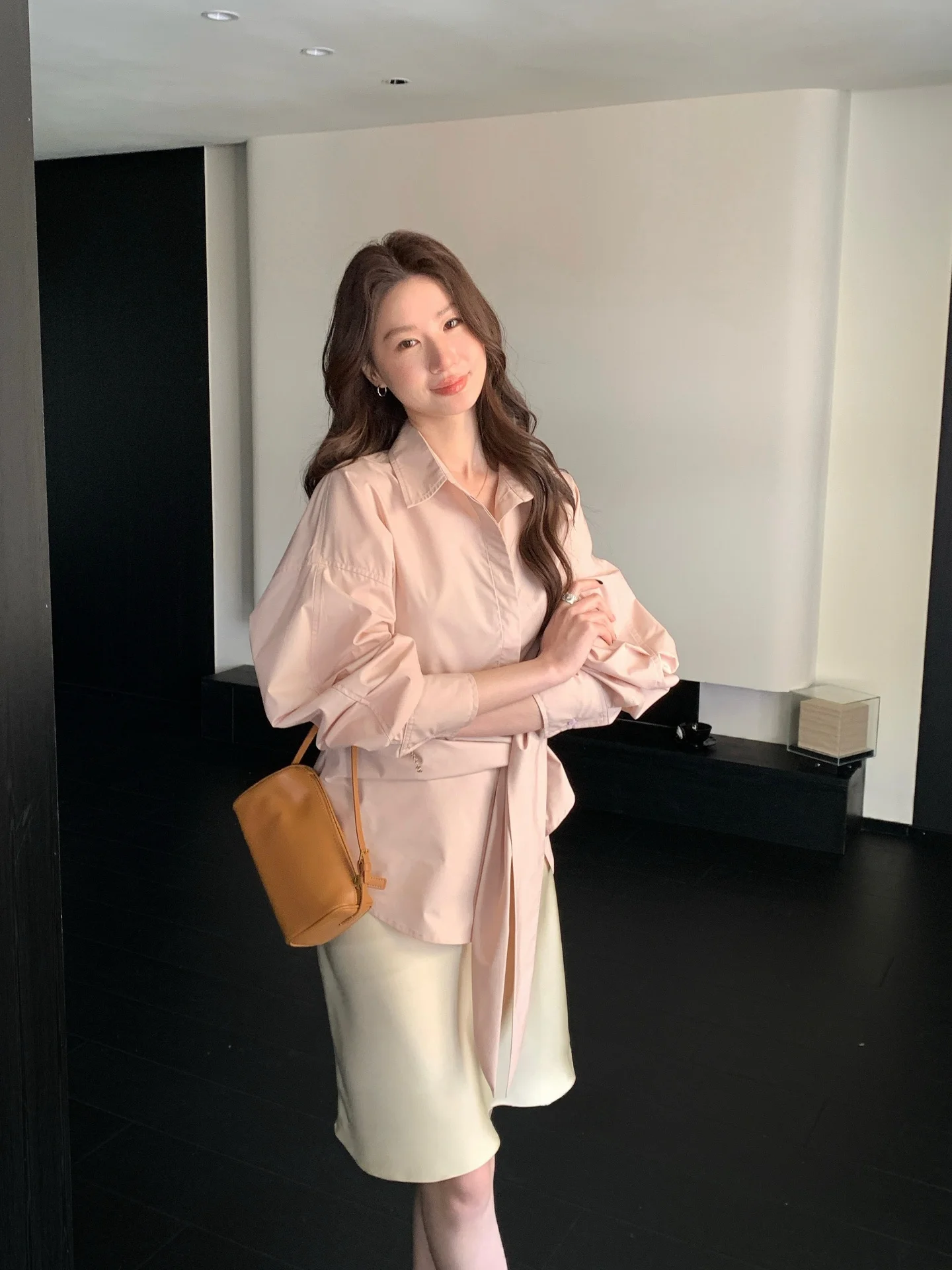 

Новая женская юбка с высокой талией, А-силуэт, простая, удобная, из полиэстера, для весны и лета, для повседневной носки