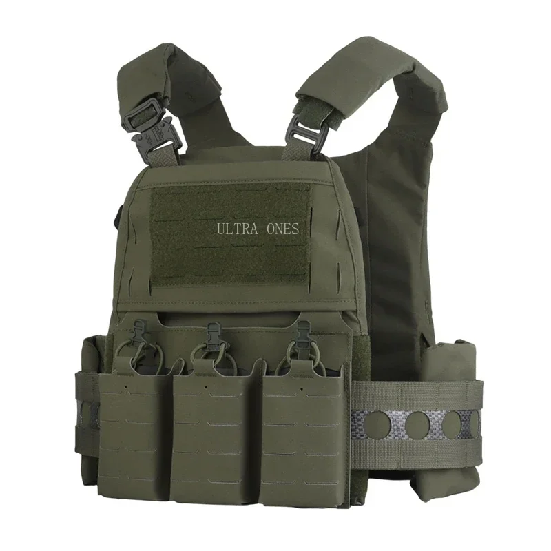 Tactical Vest Ferro V5 FCPC Hunting Plate Carrier Modular Quick Release Molle Airsoft Training Vests with Triple Magazine Pouch