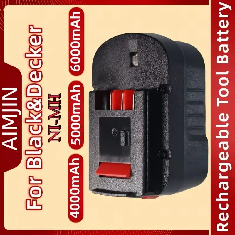 For Black & Decker 14.4V NiCD Replacement Battery 4000/6000mAh Compatible  HPB14 Firestorm FSB14 FS140BX 499936-34