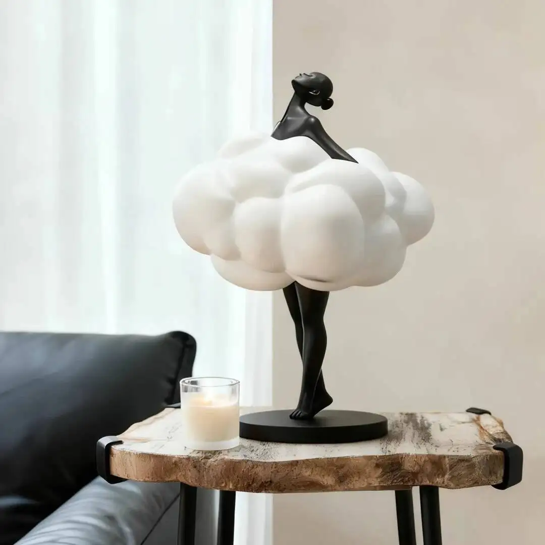 Figurative Art Sculptures Cloud Ballet Figurine Ballet Girl Figures Dance Statue Decorative Figurines Home Decoration