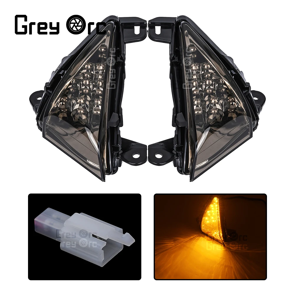 Motorcycle LED Front Turn Signal Indicator For Kawasaki ZX-10R 2006 2007 Z1000 2007-2013 ER-6F ER-6N 2006 2007 2008 Accessories - view 5