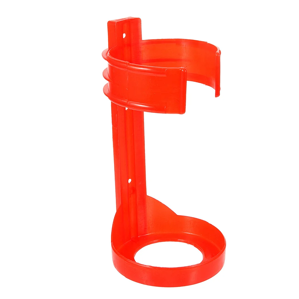 Car Mount Fire Extinguisher Holder Mounting Kit Wall Hanger Red Bracket for Truck