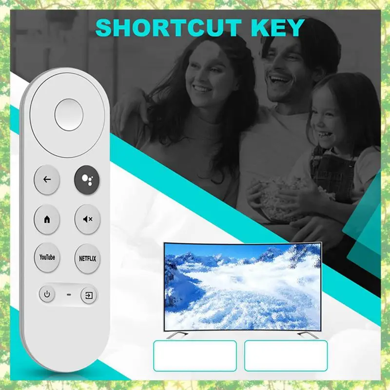 Google TV용 Smart-3X 교체 G9N9N 음성 블루투스 IR 원격 제어 Google For Chromecast 2020 W3JD
