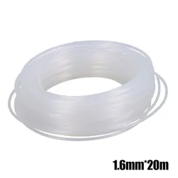 Cortacésped de nailon blanco, desbrozadora de cable, 1,6mm, 20m