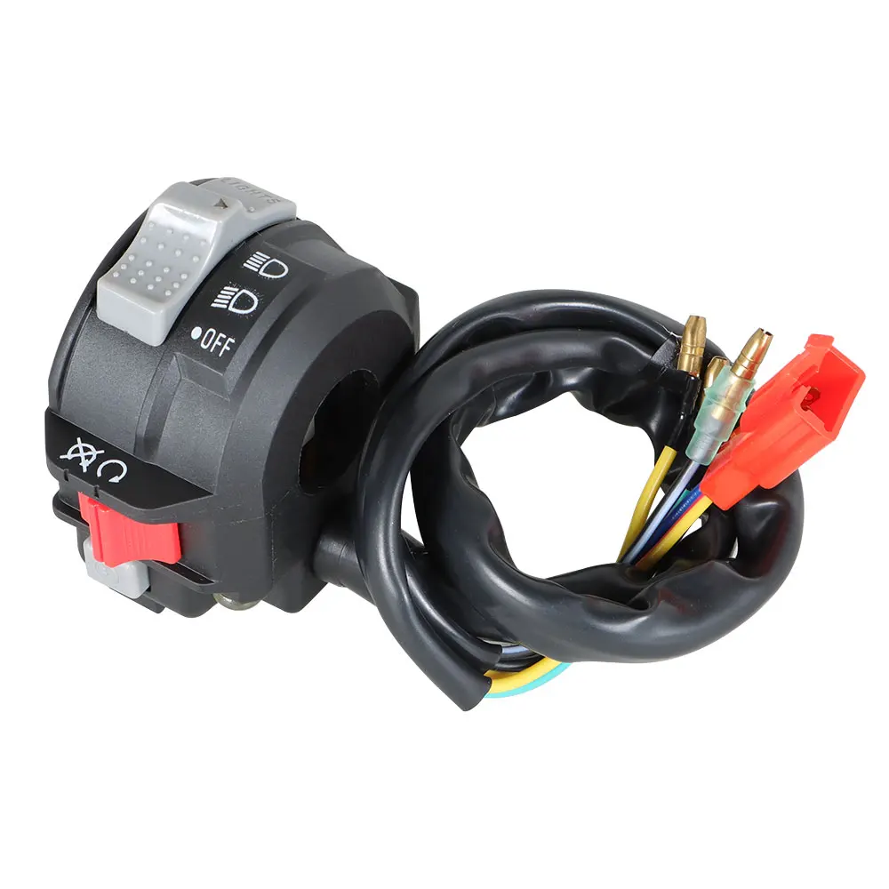 Faro anteriore con interruttore di arresto per manubrio sinistro per Yamaha Blaster 200 YFS200 1988-2001