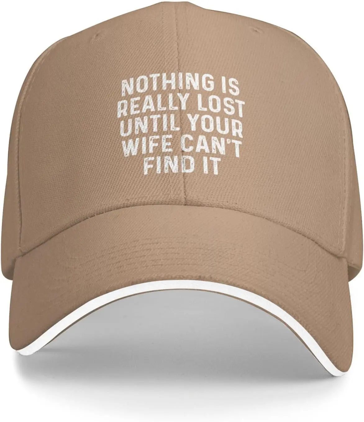 Nothing is Really Lost Until Your Wife Can't Find It Cap for Women Baseball Hat Cute Hat