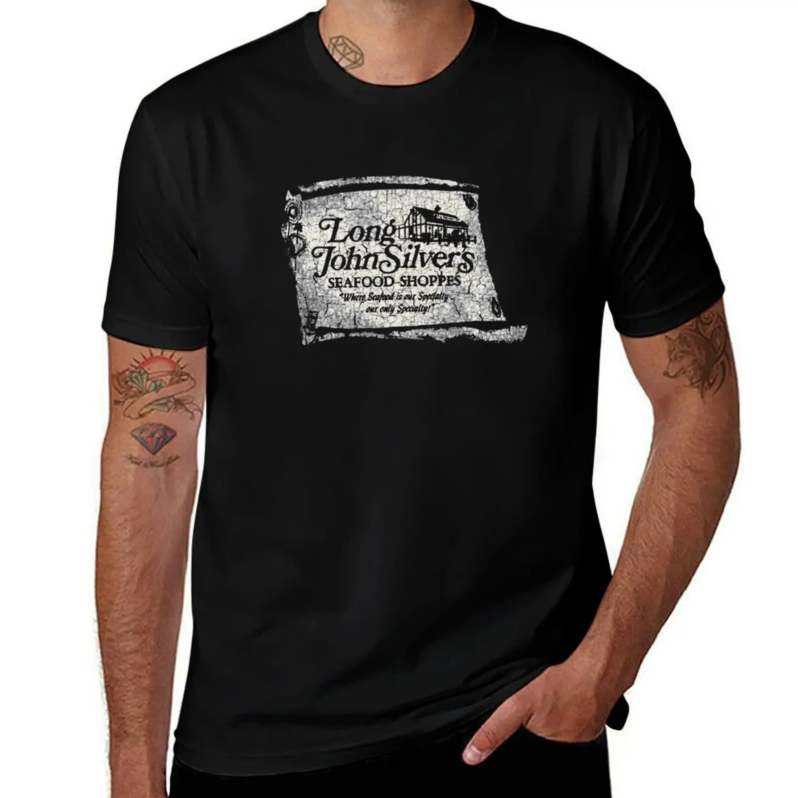 Long John Silver's T-Shirt All Weather Casual Short Sleeve