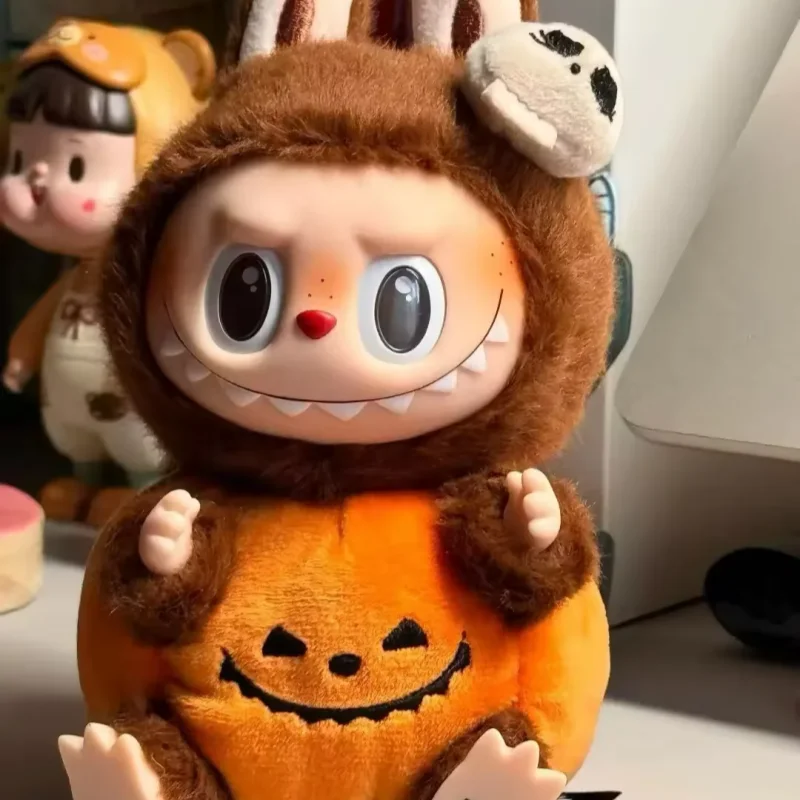 

Genuine Labubu Vinyl Face Pendant Halloween Pumpkin From The Monster Carnival Series Adorable Labubu Ideal As Holiday Gifts