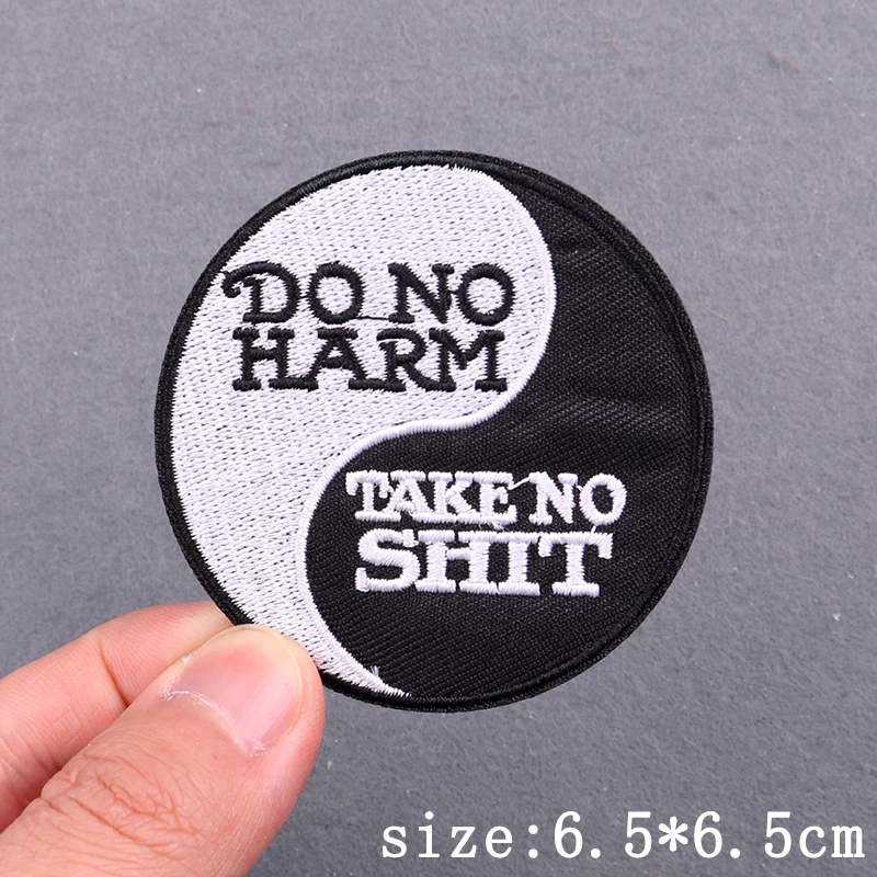 Punk Slogan Stickerei Patches Für Kleidung Buchstaben Copywriting Eisen Auf Patches Für Kleidung Auf Jeans Rucksack Hut Dekor Aufkleber – Detail 25