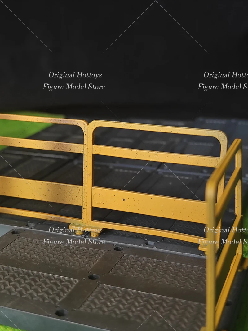 W magazynie 1/18 skala mężczyzna żołnierz scena akcesoria żółty płot Mini rekwizyty wojskowe dla 3.75 cala Model postaci zabawki