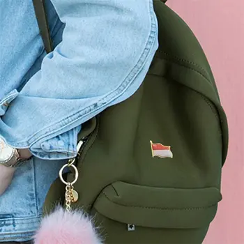 印尼國旗胸針徽章飾品,附蝴蝶扣,可別在衣領、帽子、襯衫、領帶等處 6 最佳銷售 印尼航運 - №3