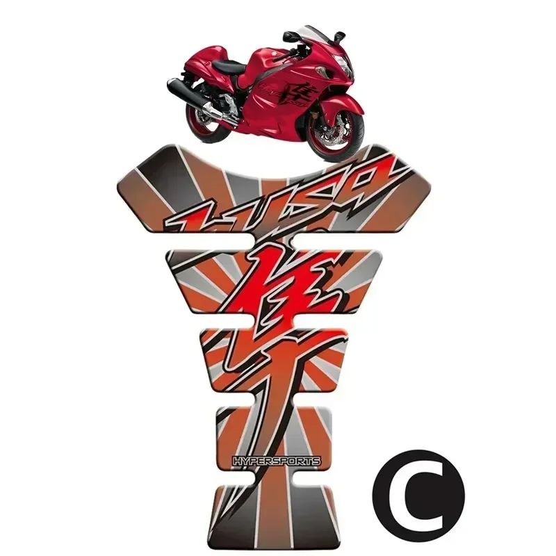 For Suzuki Hayabusa GSX1300R GSXR1300 Motorcycle Tank Pad Protector 3D Gel Sticker Decal - C Motor