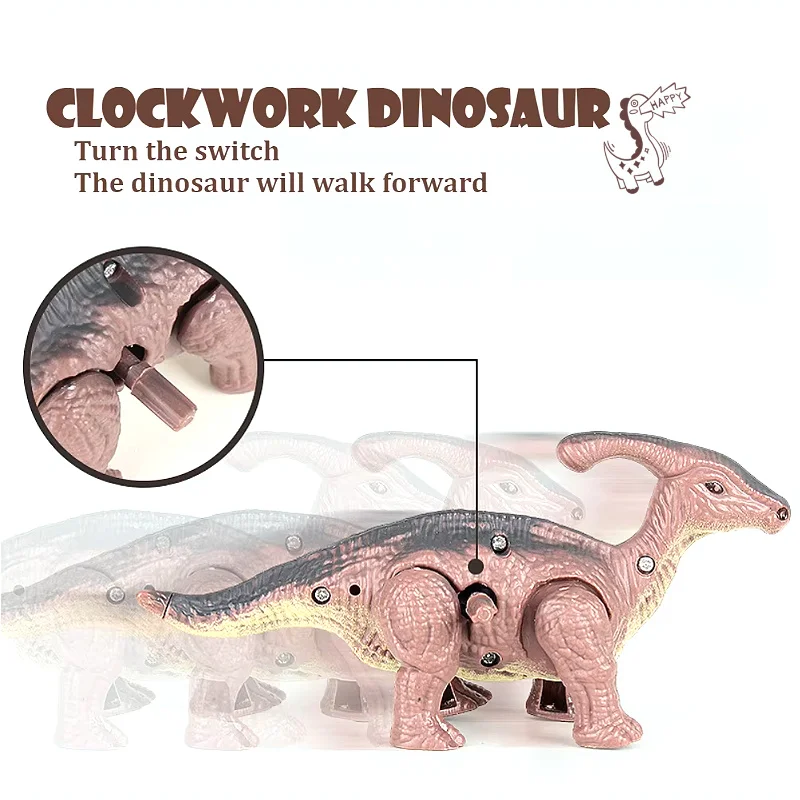 Dinosaur World Kinetic Play Set, Walking Cute Animal Toys, Moving Dinosaur Educational Toys, playset interattivi per bambini
