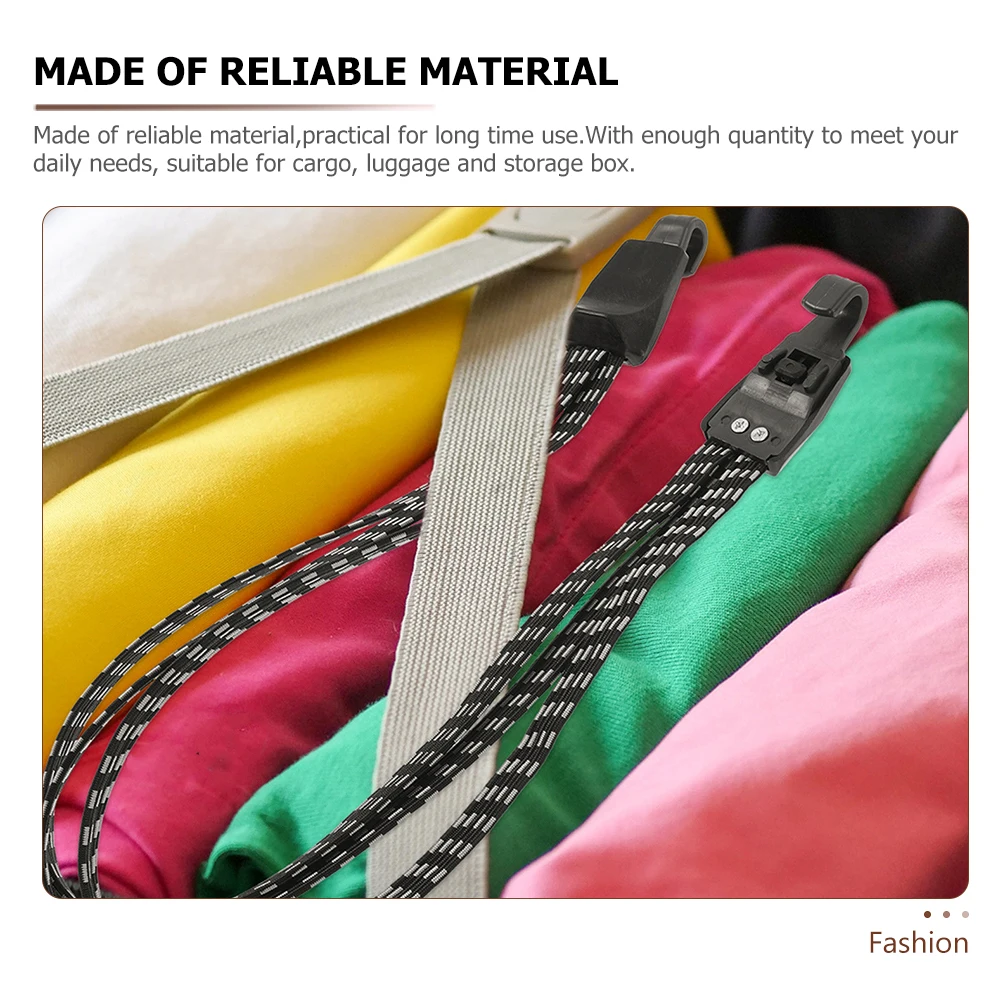 

Luggage Binding Luggage Bind Straps Black Elastic Buckle Belt Outdoor Wear-resistant Packing Straps Storage Fixation Bands
