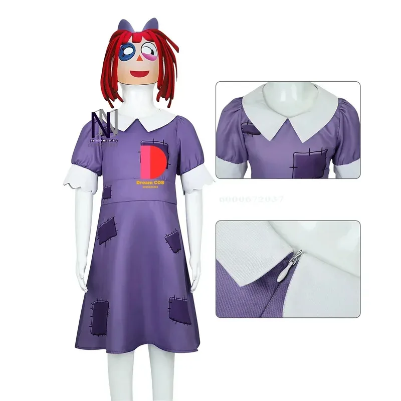 

The Amazing Digital Circus Ragatha Cosplay Costume Dress Halloween Party for Girls Outfit with Accessories New Arrival Hot Sale