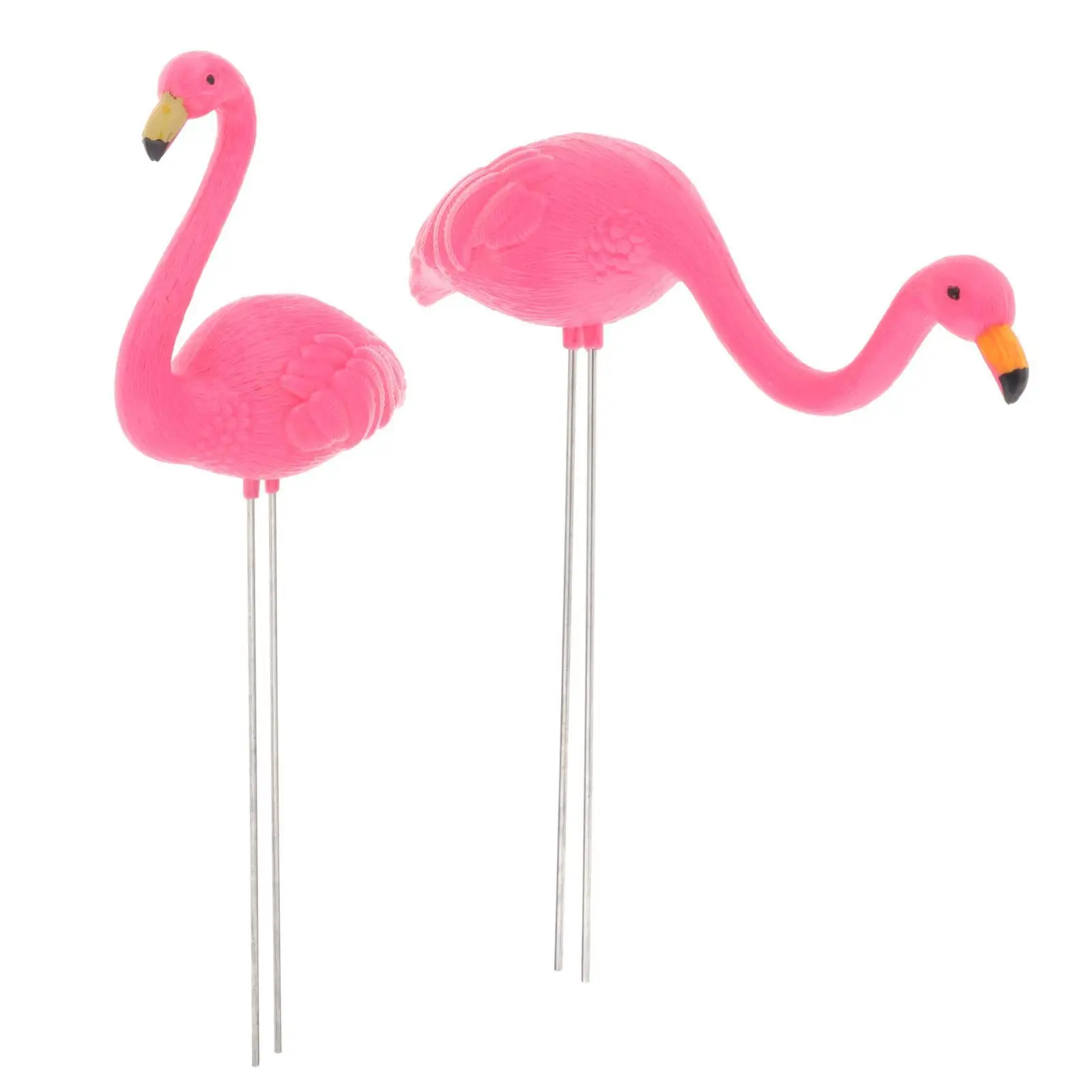 Flamingo Garden Stake ABS Material Large Outdoor Figurine for Yard Lawn Terrace Ornamental Decor