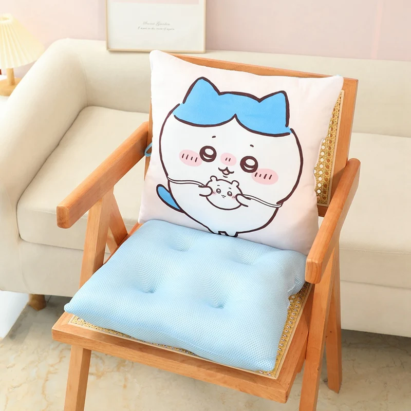 Japanese Anime Chiikawa Plush Pillow Cute Cartoon Chiikawa Seat Cushion Office Chair Cushion Comfortable Kawaii Gifts For Girl