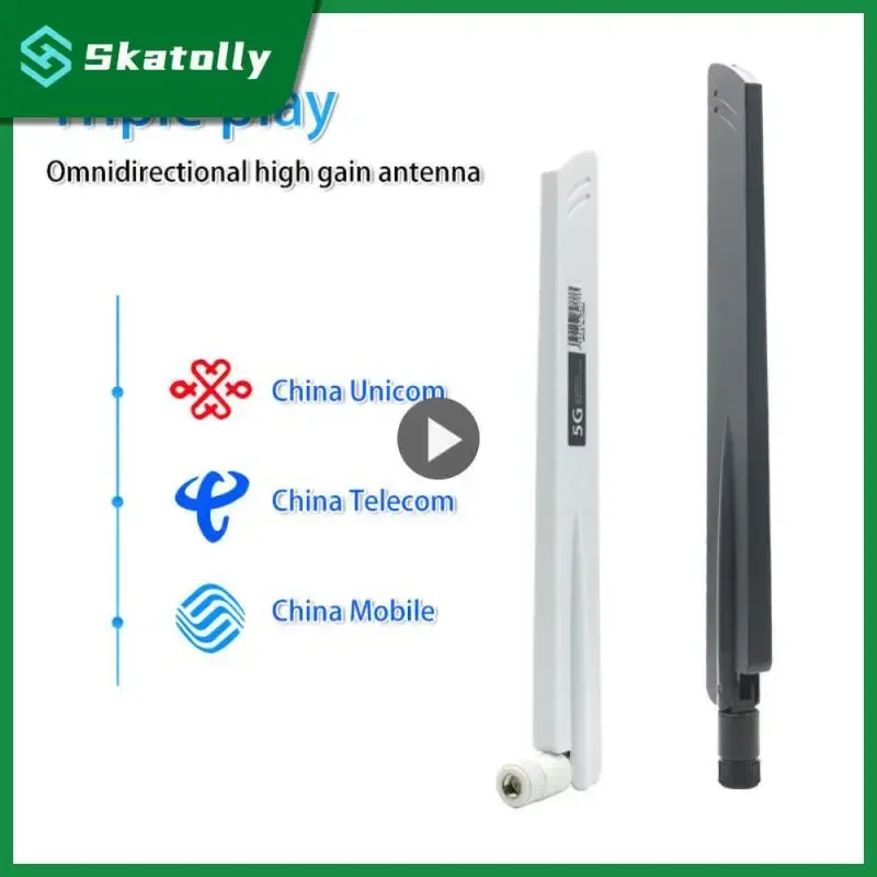 Antenne pliante SMA mâle pour carte réseau sans fil, routeur WiFi, haute sensibilité au signal, gain pleine bande, 600-6000MHz, 18dBi, 4G, 5G