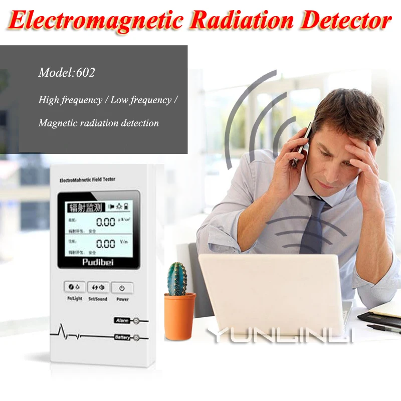 

Professional Electromagnetic Radiation Detector Handheld Measurement Home LCD High Voltage Radiation Monitoring Instrument 620