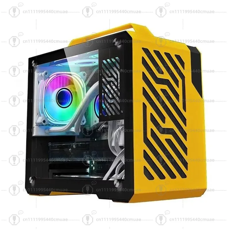 Factory wholesale high-end portable mini ITX gaming computer case compatible with 330mm graphics card