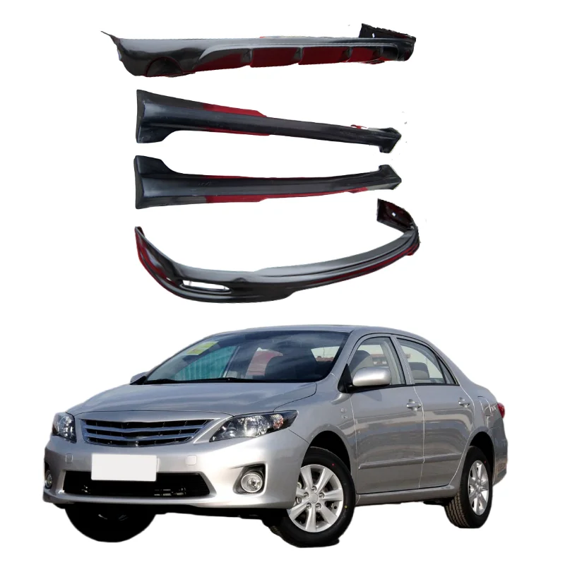 

Wide Body Kit For Toyota Corolla 2011 2012 2013 ,the Pp Auto Body Systems includes Front Bumper Lip,Rear Bumper Lip,Side Skirt