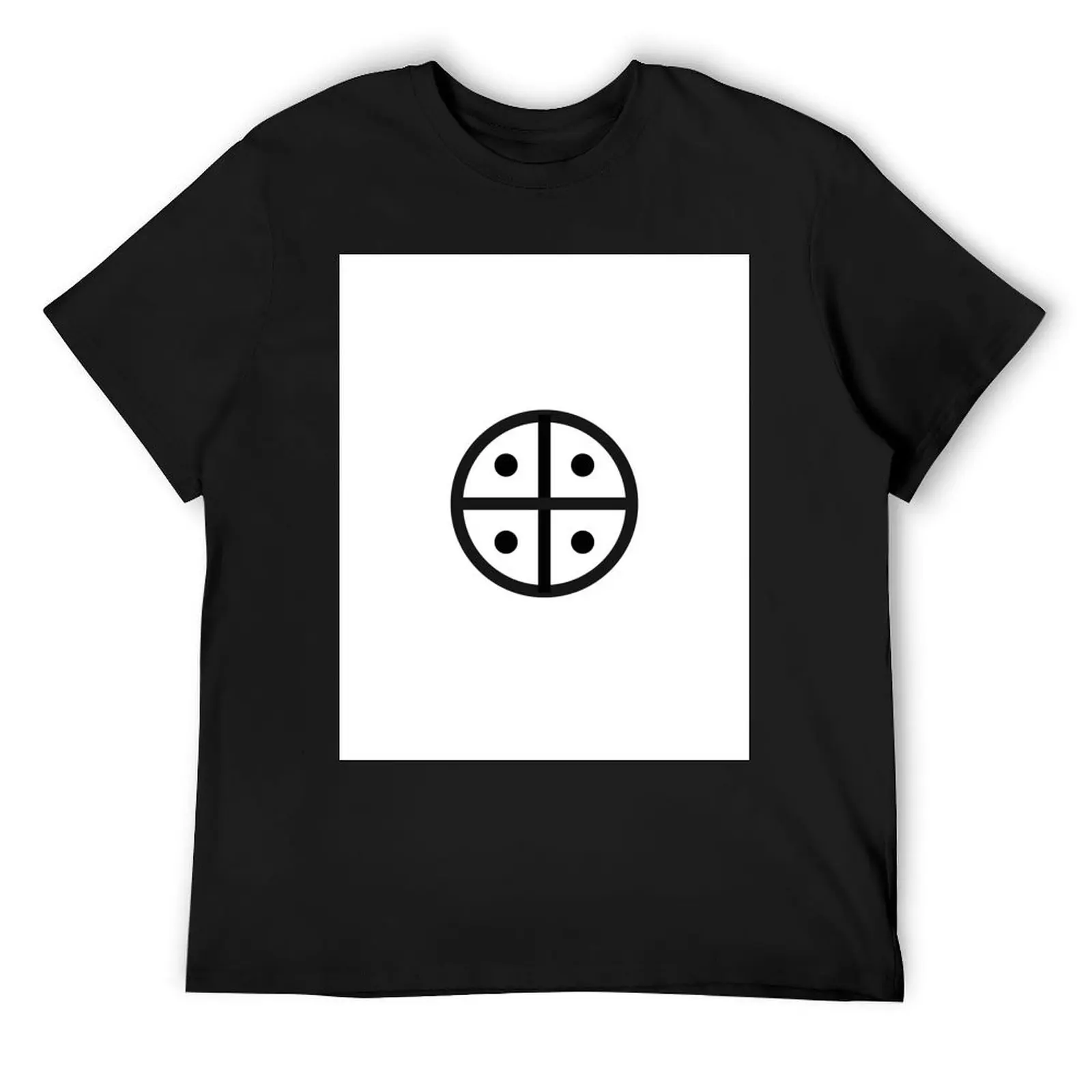 Hopi People Earth Symbol Tuuwaqatsi black cross HD High Quality T-Shirt korean fashion blanks anime men workout shirt