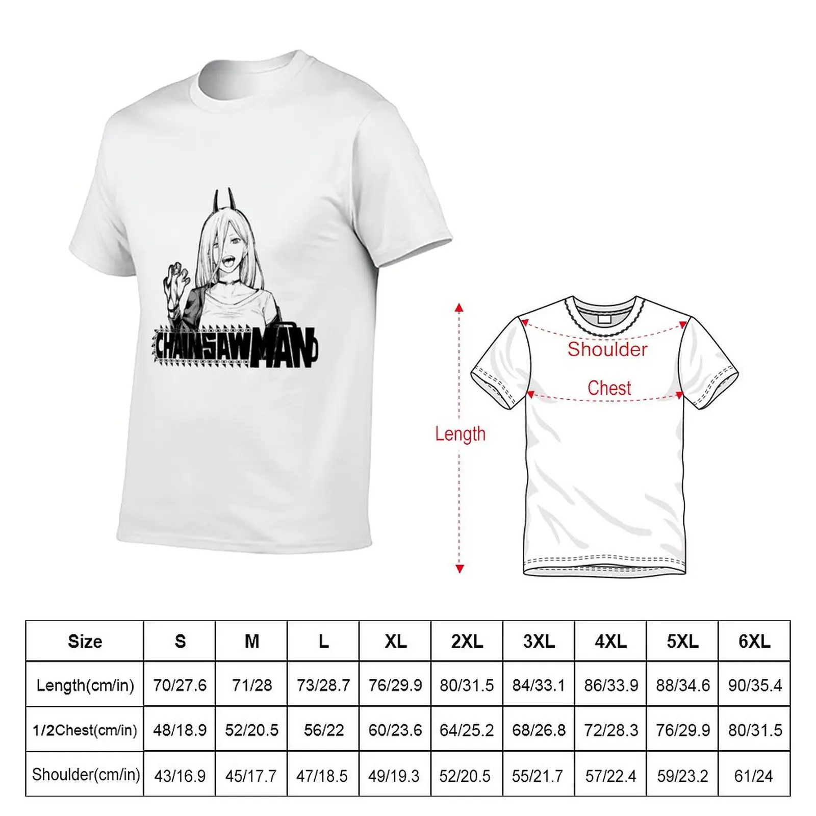 Chainsaw Man T-Shirt customizeds hippie clothes Aesthetic clothing heavyweight t shirts for men