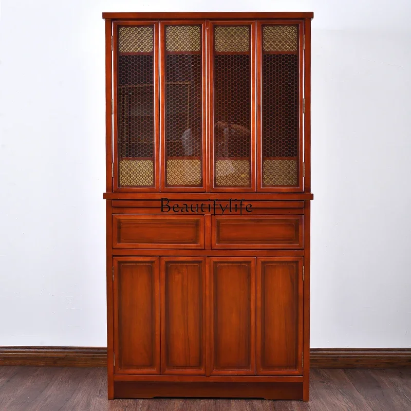 

yj5Solid wood shrine new Chinese-style Buddhist cabinet vertical cabinet with door vertical modern simplicity