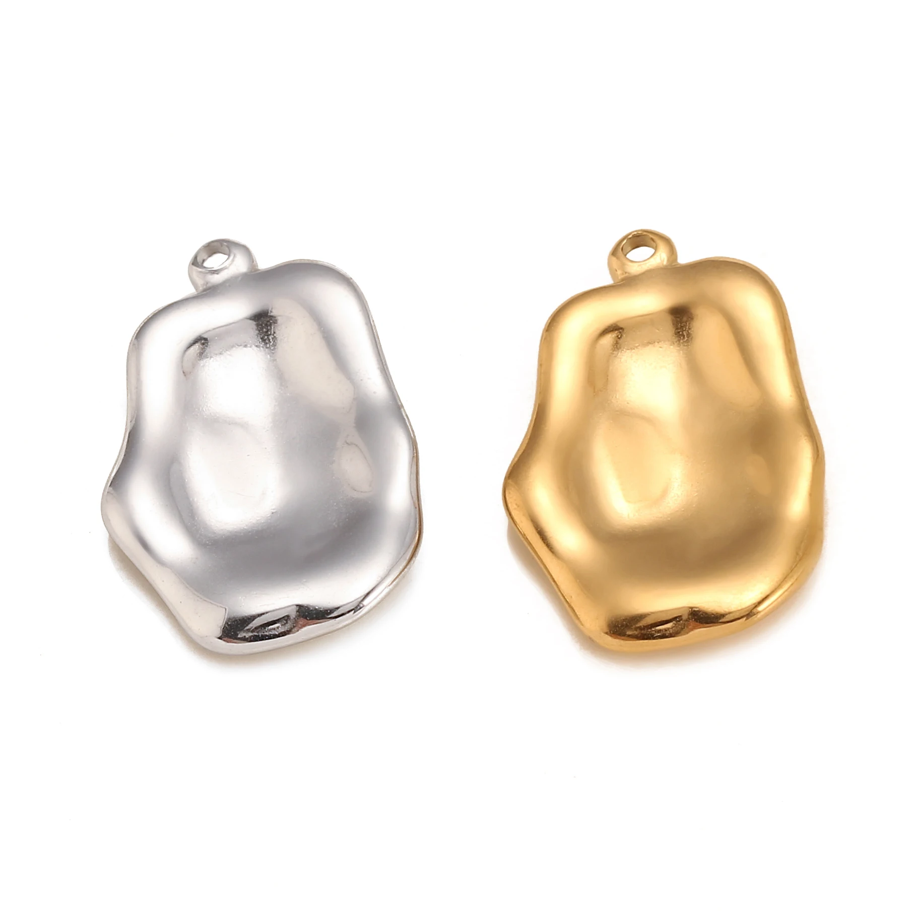 DOOYIO 3pcs/Lot Stainless Steel Irregular Geometry Charms Necklace Bracelet Earring Pendants DIY Jewelry Making Accessories