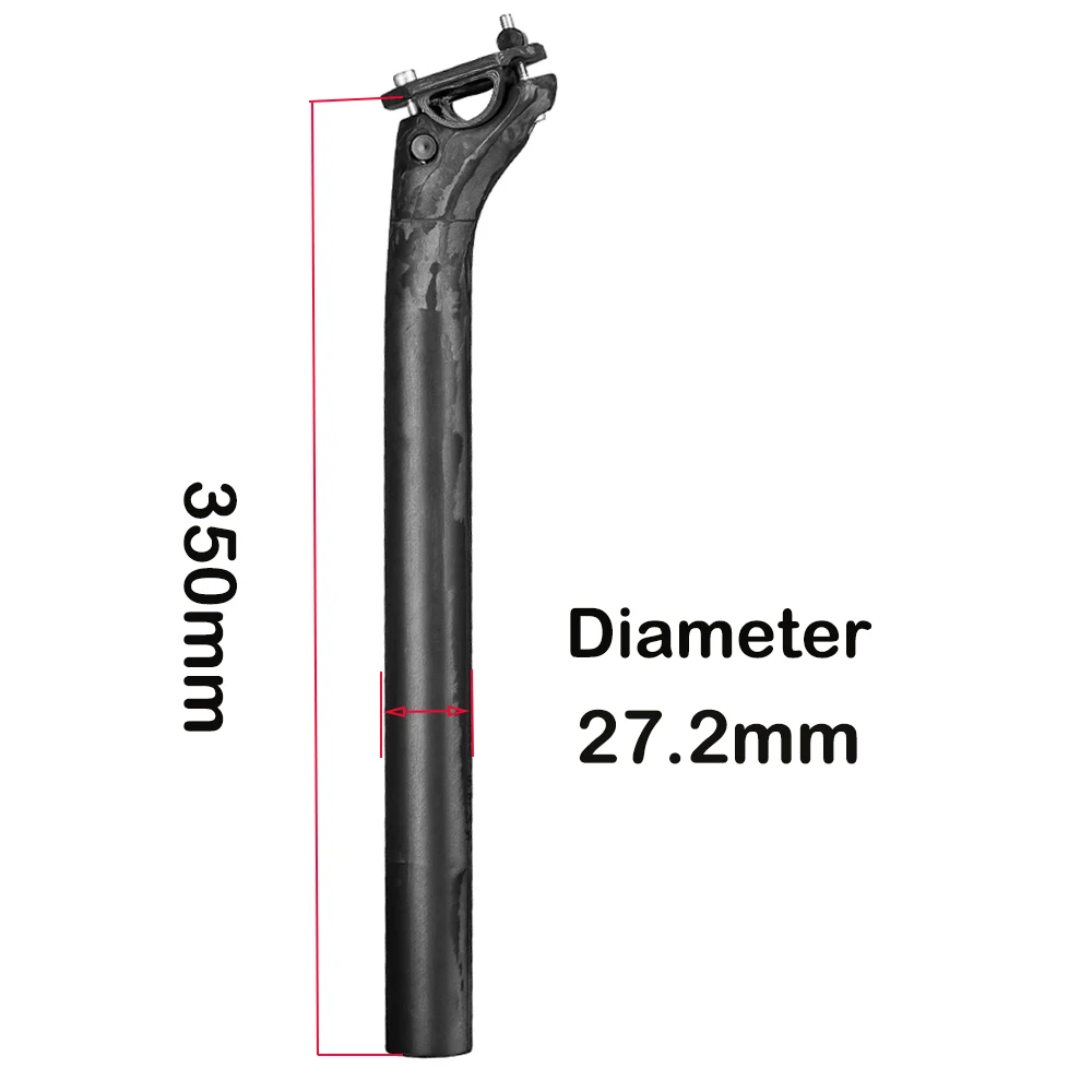Elitaone Carbonfaser-Sattelstütze 27,2/30,9/31,6mm Matt Schwarz Offset 20mm Leichtgewichtig Langlebig MTB Rennrad Sattelstütze Fahrradteil