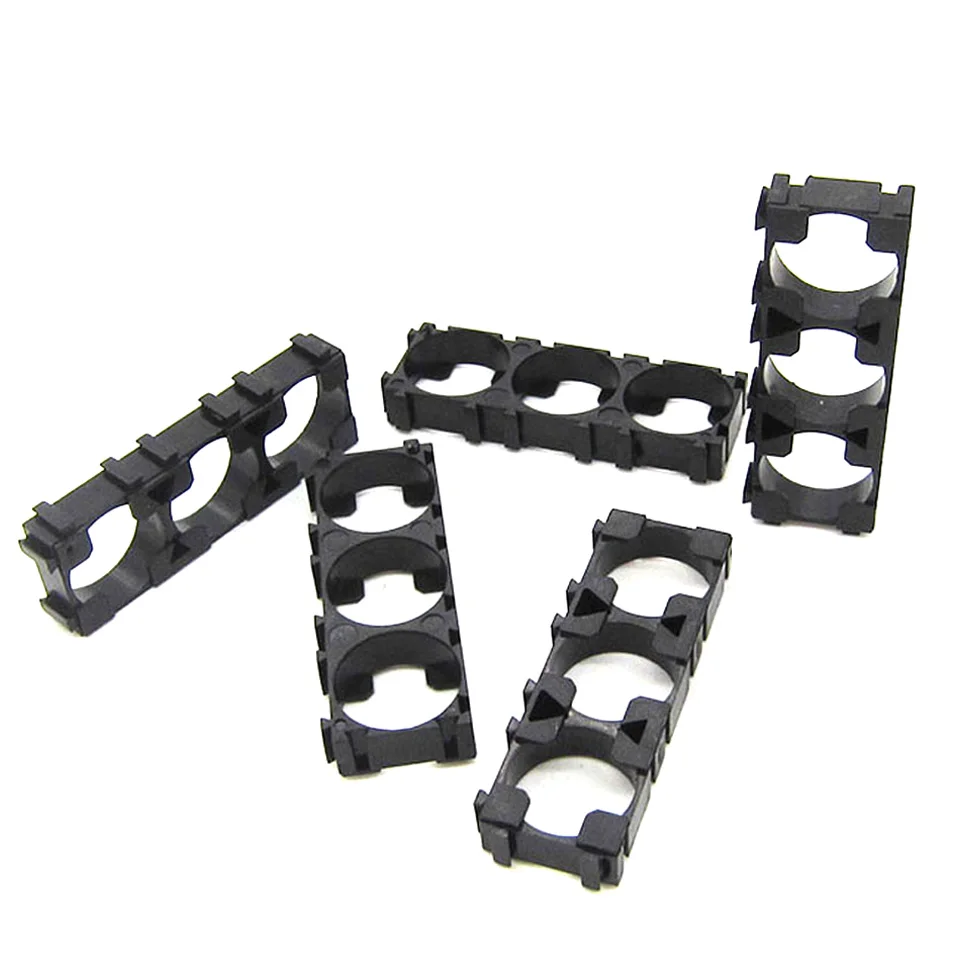 10 Pcs 1*3 18650 Battery Spacer Radiating Holder 18650 Bracket Electric Car Bike Toy 1x3 18650 Battery Holder