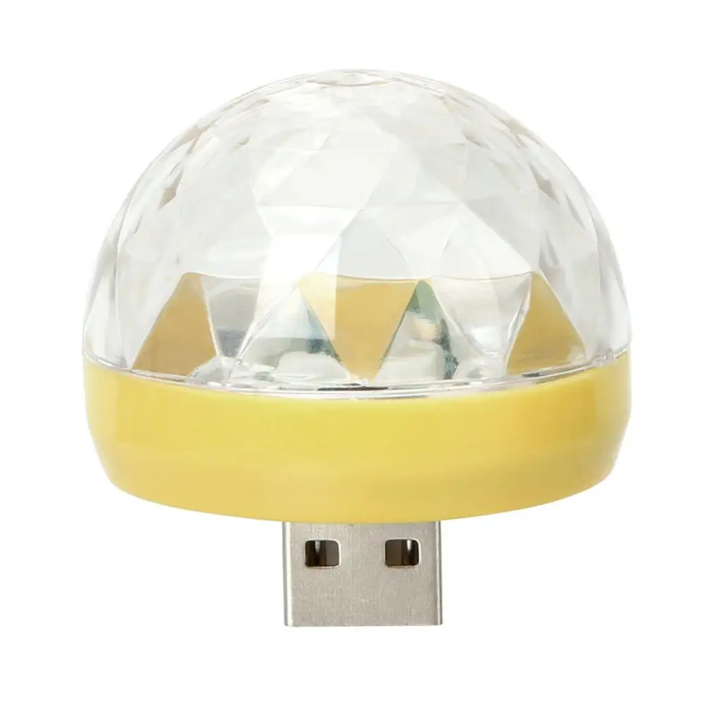 Mini USB Disco Light High Brightness Plug-and-Play RGB LED Party Light USB Disco Lamp Decoration