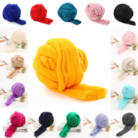 100g Needle Felting Blended Roving Fiber Roving Wool Top Needle Felting Wool Hand Dyed Wool Top Merino Mixed Wool Roving